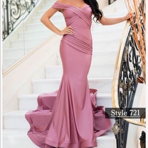 Jessica Angel style 721 gold evening gown